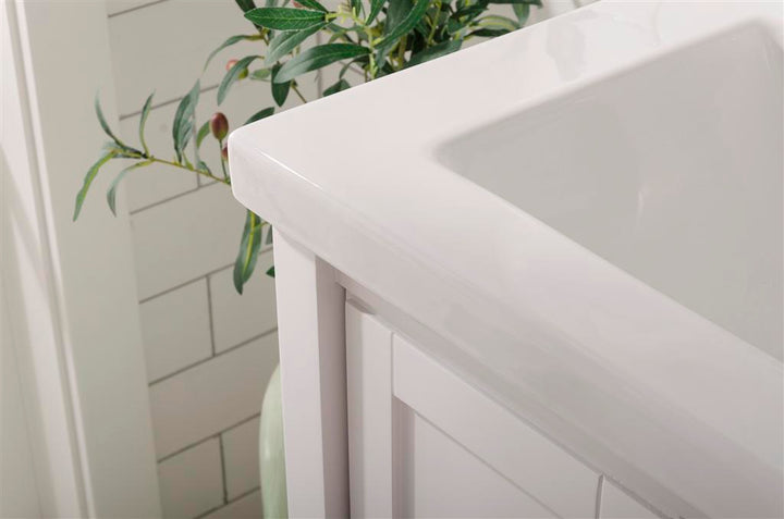Legion Furniture WLF9024 Series KD 24” Single Sink Vanity in White