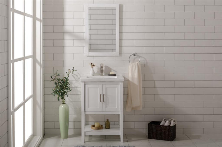 Legion Furniture WLF9024 Series KD 24” Single Sink Vanity in White