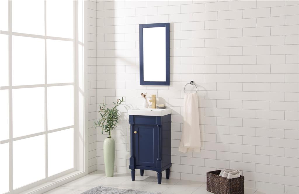 Legion Furniture WLF9218 Series 18" Single Sink Vanity in Blue