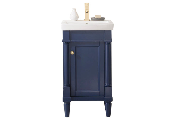 Legion Furniture WLF9218 Series 18" Single Sink Vanity in Blue