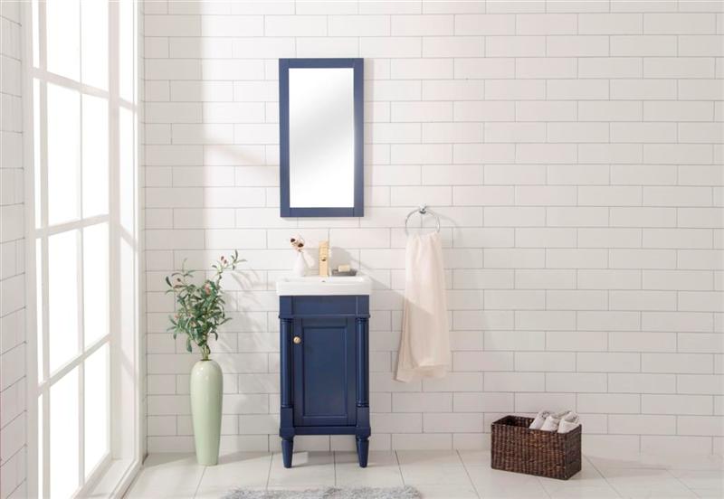 Legion Furniture WLF9218 Series 18" Single Sink Vanity in Blue