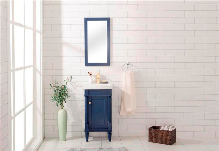 Legion Furniture WLF9218 Series 18" Single Sink Vanity in Blue