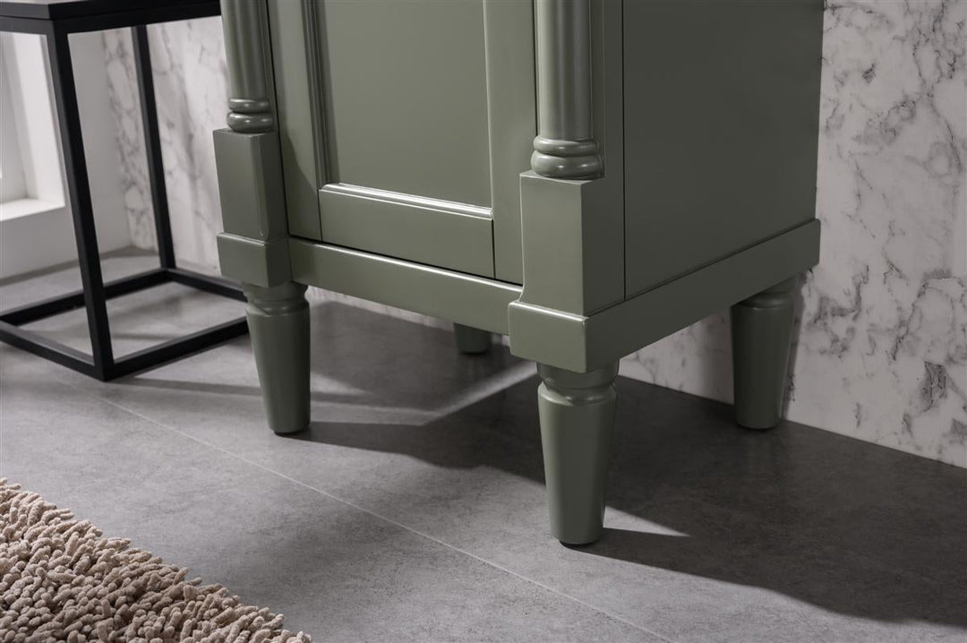 Legion Furniture WLF9218 Series 18" Single Sink Vanity in Pewter Green