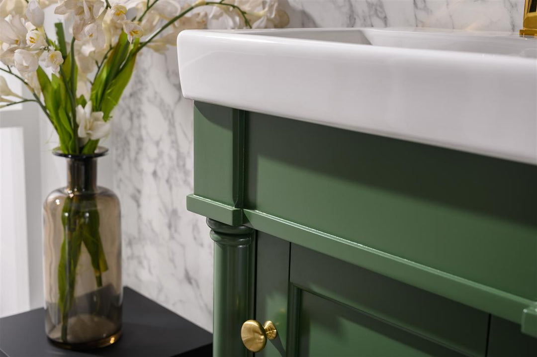 Legion Furniture WLF9218 Series 18" Single Sink Vanity in Vogue Green