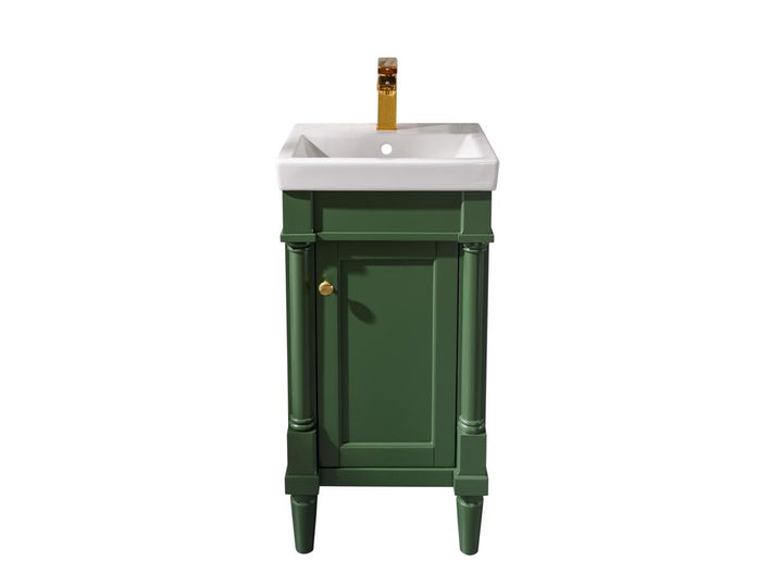 Legion Furniture WLF9218 Series 18" Single Sink Vanity in Vogue Green