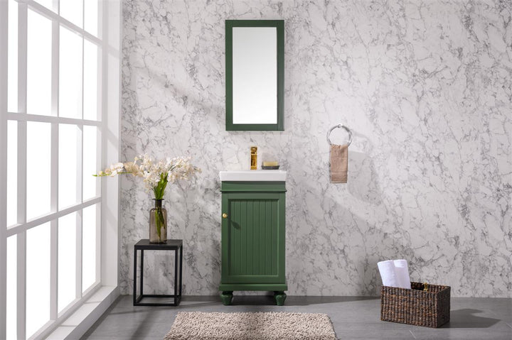 Legion Furniture WLF9218 Series 18" Single Sink Vanity in Vogue Green