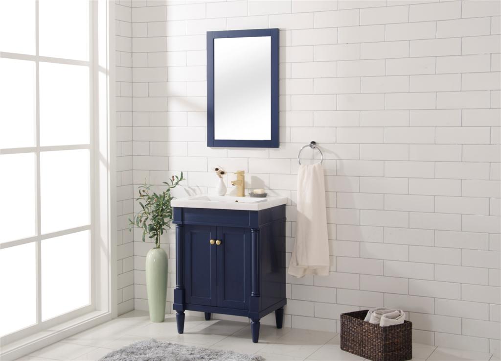 Legion Furniture WLF9224 Series 24” Single Sink Vanity in Blue