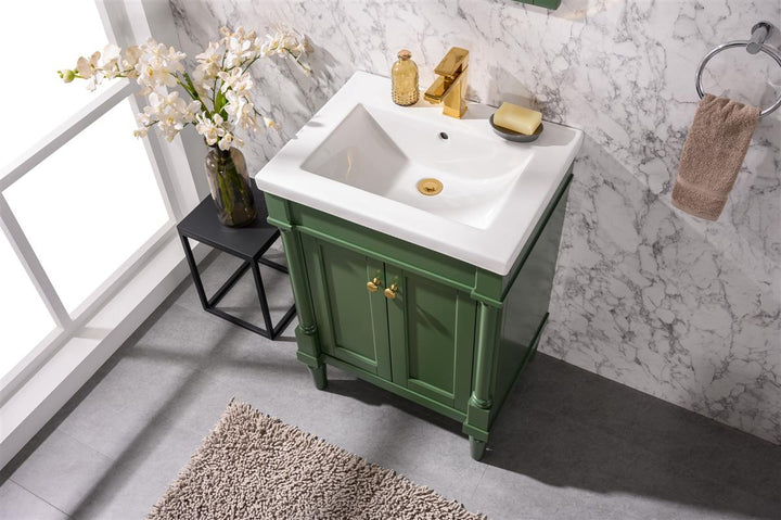 Legion Furniture WLF9224 Series 24” Single Sink Vanity in Vogue Green