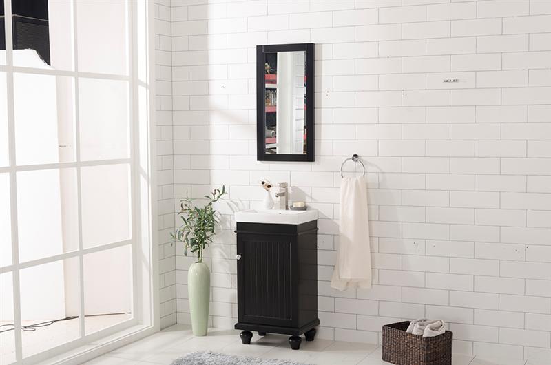 Legion Furniture WLF9318 Series 18" Single Sink Vanity in Espresso