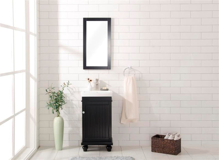 Legion Furniture WLF9318 Series 18" Single Sink Vanity in Espresso