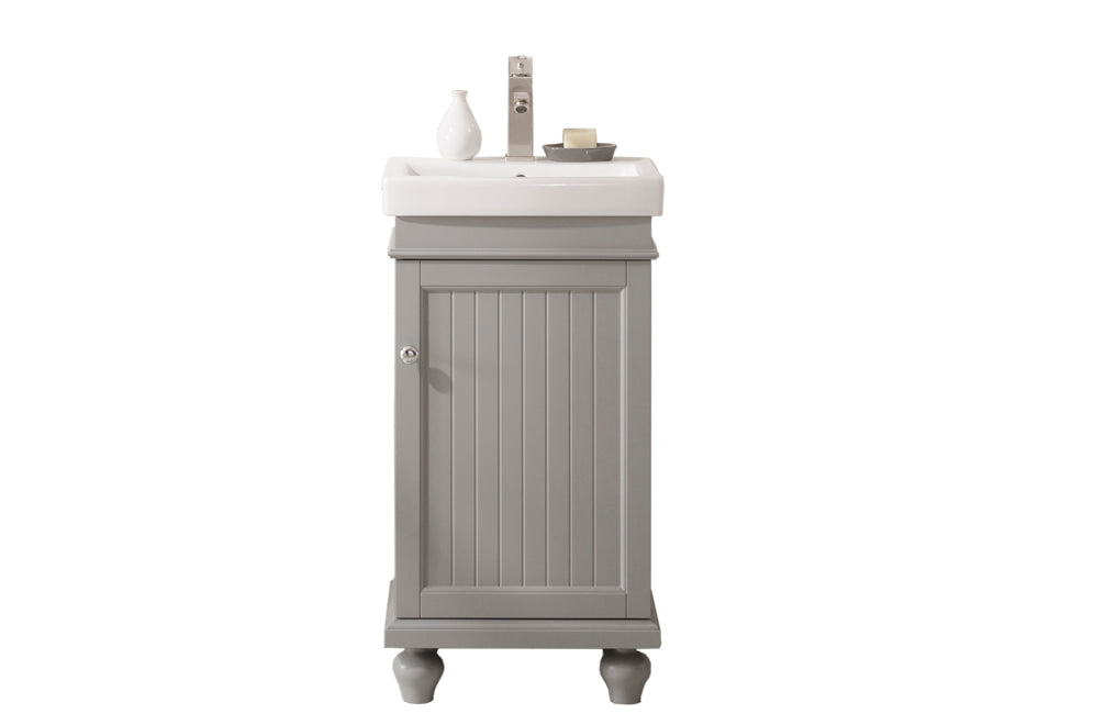 Legion Furniture WLF9318 Series 18" Single Sink Vanity in Gray