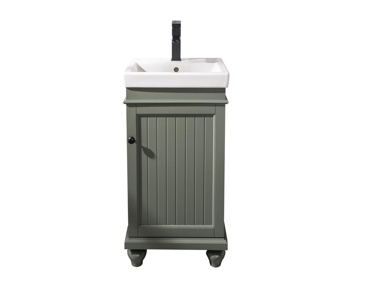 Legion Furniture WLF9318 Series 18" Single Sink Vanity in Pewter Green