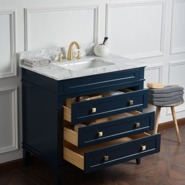 Legion Furniture 36" Solid Wood Sink Vanity with Without Faucet - WS3136-B