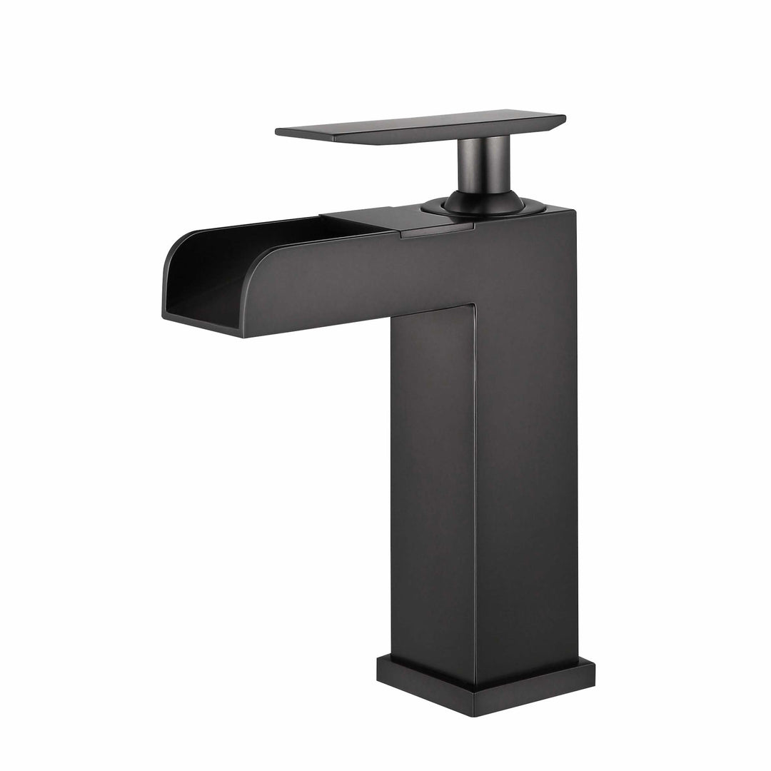 Legion Furniture ZY8001 Series Faucet in Oil Rubber Black with Pop-up Drain