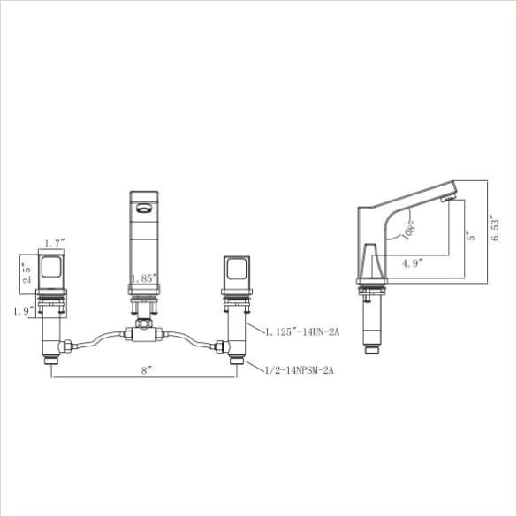 Legion Furniture ZY1003 Series Faucet in Brushed Nickel with Pop-up Drain