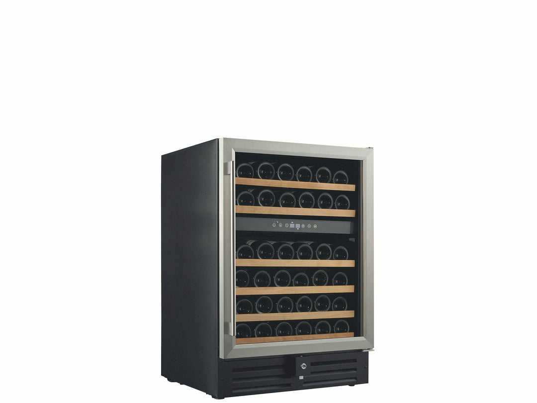 Smith & Hanks 46 Bottle Dual Zone Wine Cooler, Stainless Steel Door Trim - RW145DR