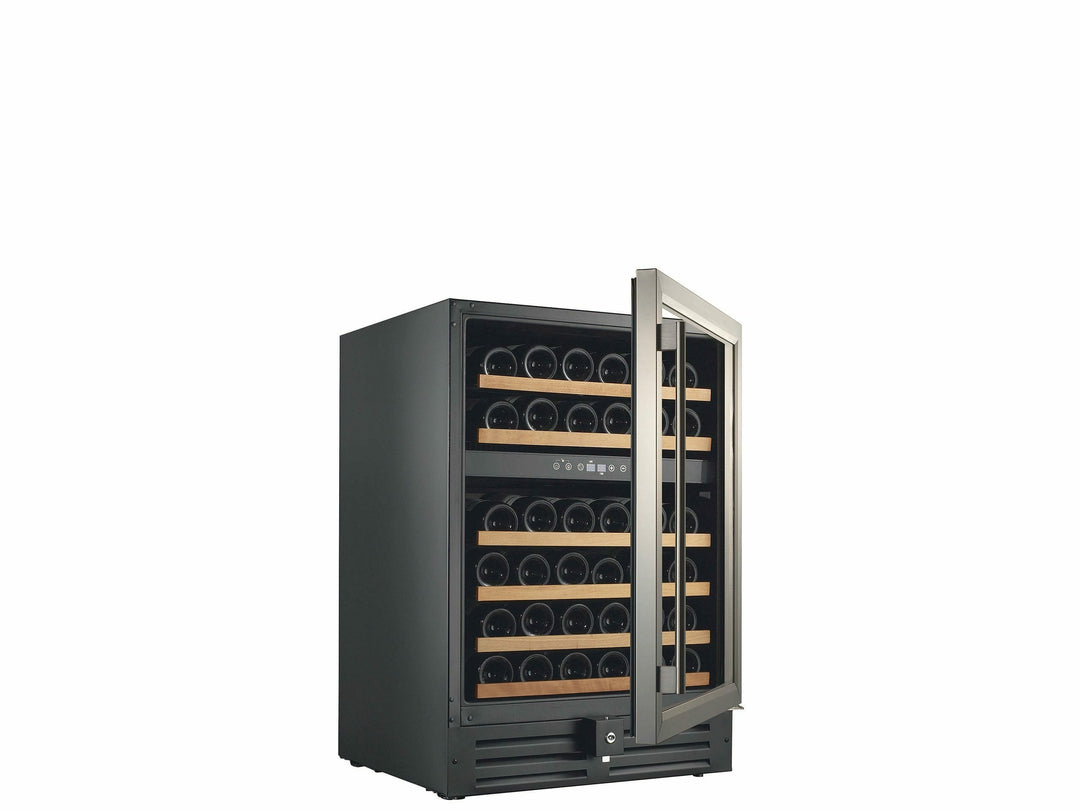 Smith & Hanks 46 Bottle Dual Zone Wine Cooler, Stainless Steel Door Trim - RW145DR