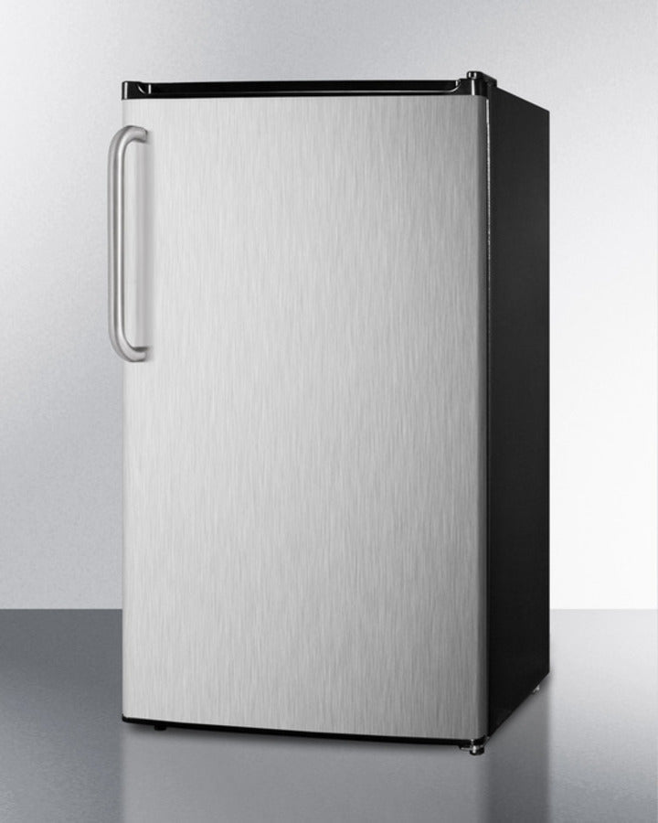 Summit 19" Wide Auto Defrost Refrigerator-Freezer With Towel Bar Handle - FF433ESSSTB