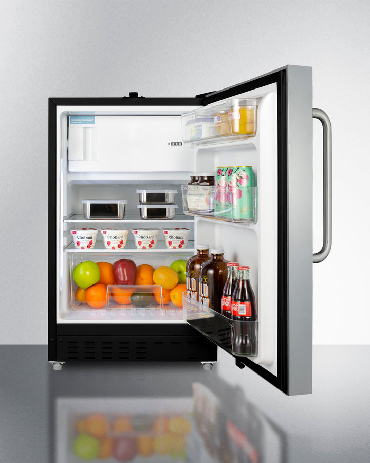 Summit 20" Wide Built-in Refrigerator-Freezer ADA Compliant - ALRF49BSSTB