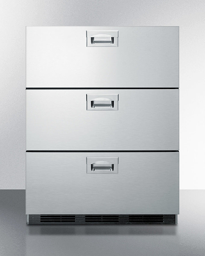 Summit 24" Wide 3-Drawer All-Refrigerator ADA Compliant - SP6DBS7ADA