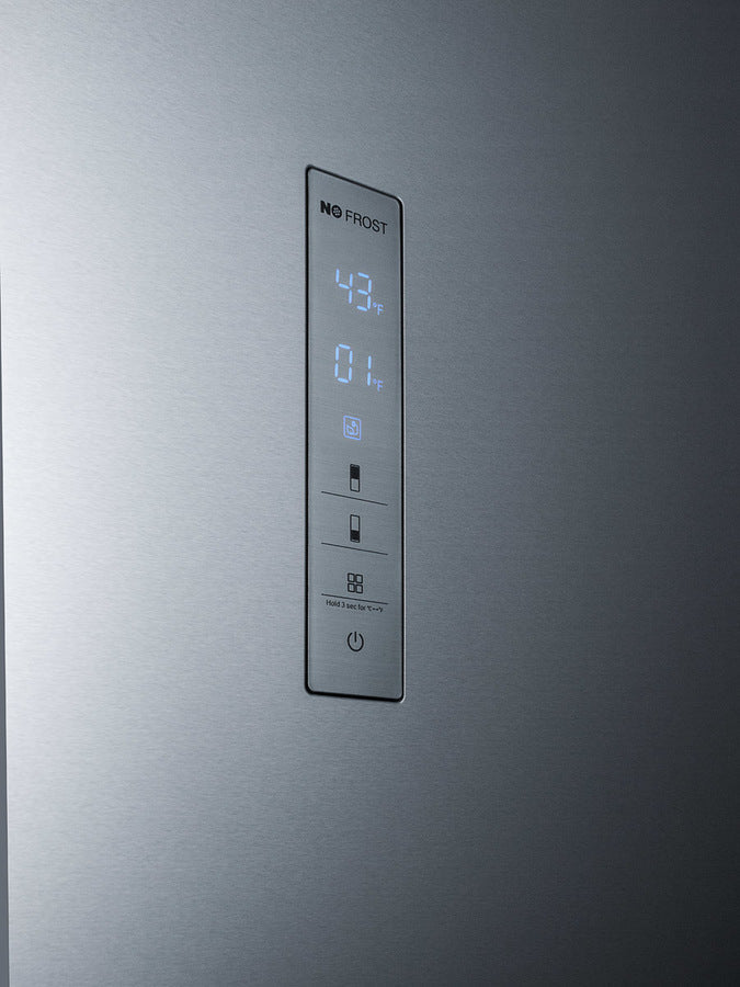 Summit 24" Wide Bottom Freezer Refrigerator with Fingerprint-Resistant Doors - FFBF192SS