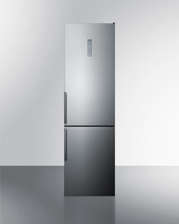 Summit 24" Wide Bottom Freezer Refrigerator With Icemaker - FFBF192SSIM