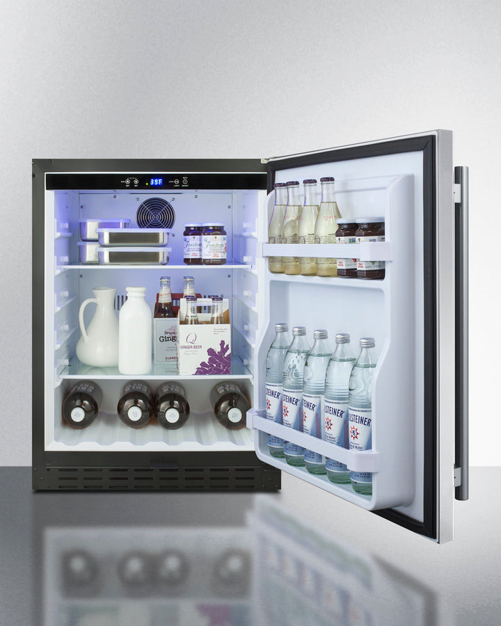 Summit 24" Wide Built-In All-Refrigerator ADA Compliant - AL55