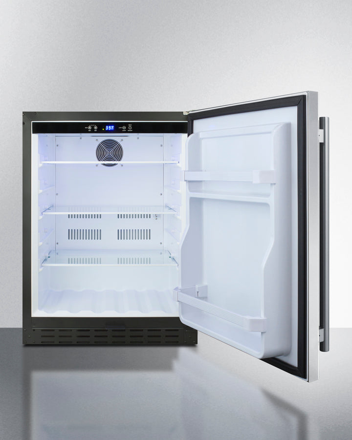 Summit 24" Wide Built-In All-Refrigerator ADA Compliant - AL55