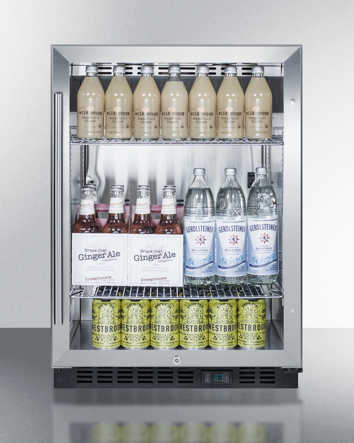 Summit 24" Wide Built-In Beverage Center - SCR610BLCSS