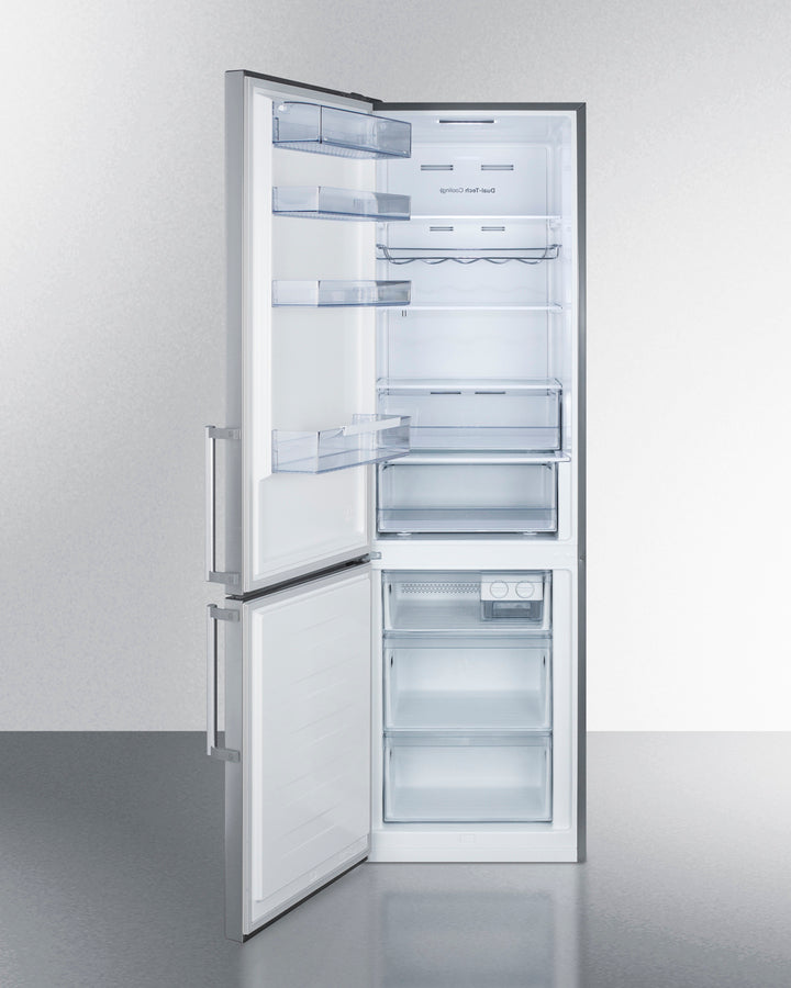 Summit 24" Wide Built-In Bottom Freezer Refrigerator - FFBF192SSBILHD