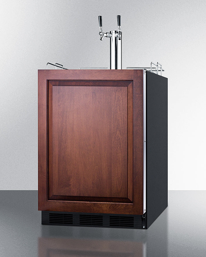 Summit 24" Wide Built-In Cold Brew Coffee Kegerator ADA Compliant - SBC58BLBIADAIFCFTWIN