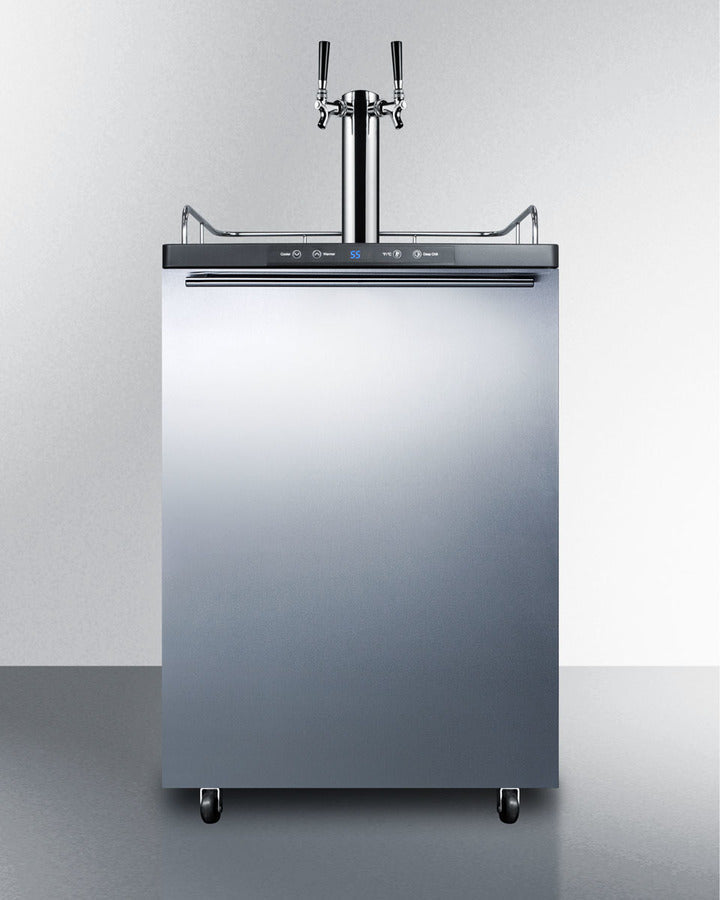 Summit 24" Wide Built-In Kegerator - SBC635MBI7SSHHTWIN