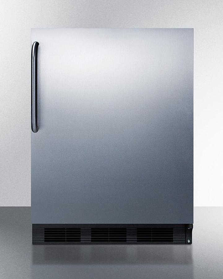 Summit 24" Wide Built-In Refrigerator-Freezer - CT663BKCSS