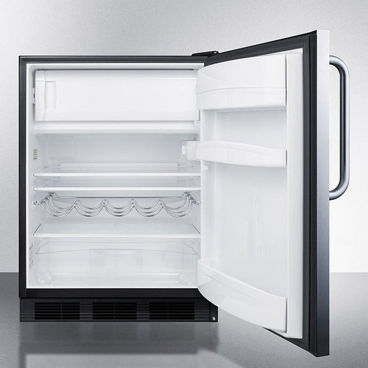 Summit 24" Wide Built-In Refrigerator-Freezer - CT663BKCSS
