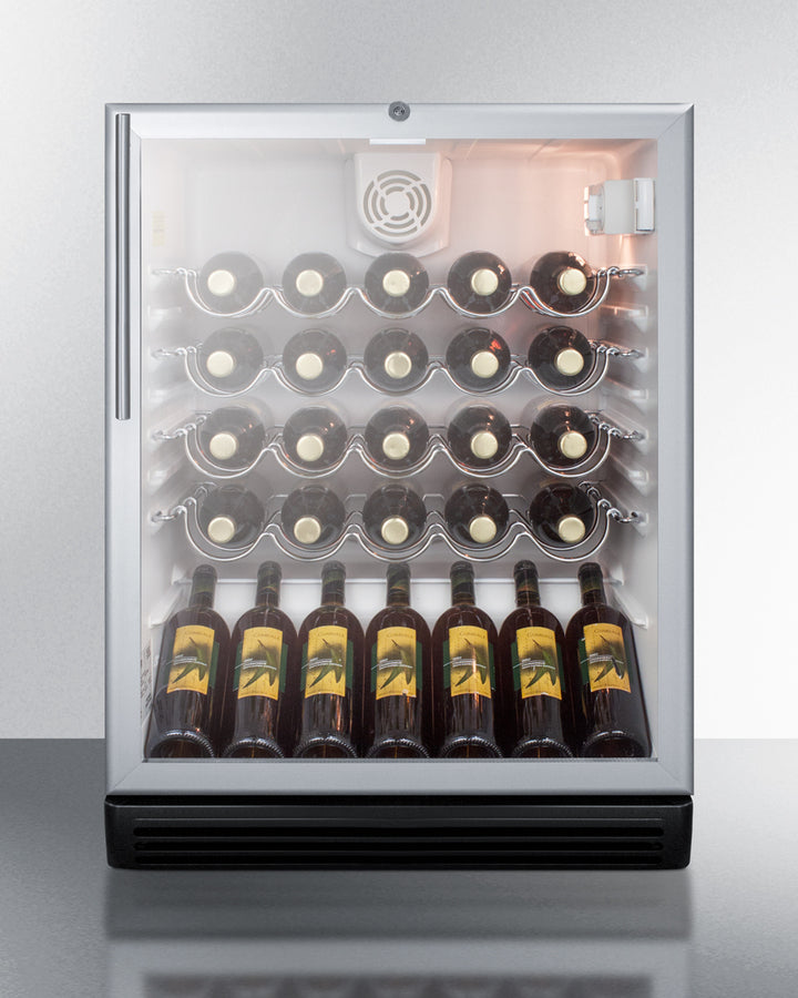 Summit 24" Wide Built-In Wine Cellar, ADA Compliant - SWC6GBLBIHVADA