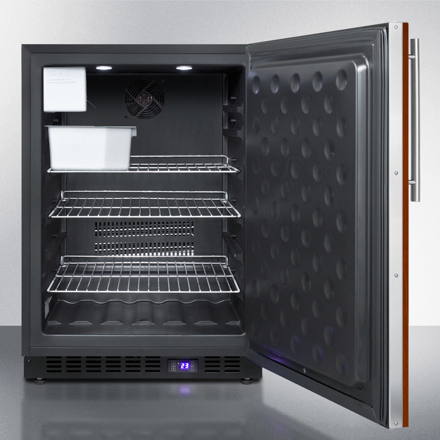 Summit 24" Wide Frost-Free Built-In All-Freezer with Integrated Door Frame and Icemaker - SCFF53BIFIM