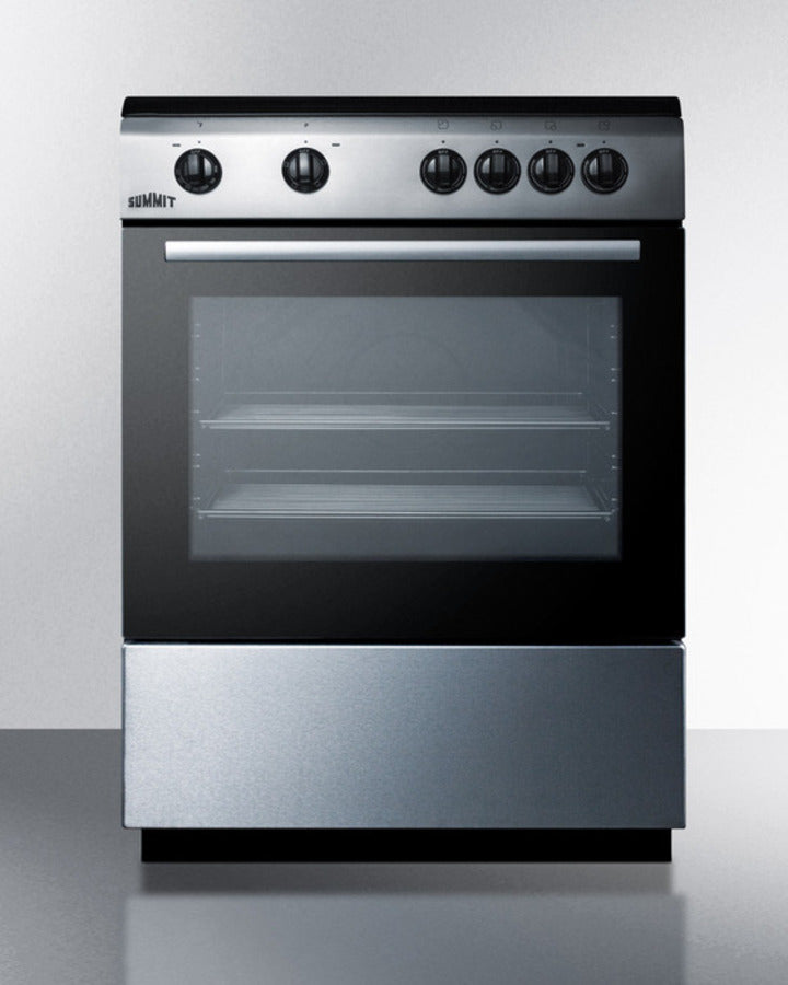 Summit 24" Wide Smooth Top Electric Range - CLRE24