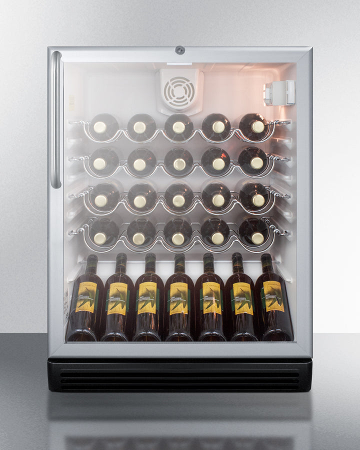 Summit 24" Wide Wine Cellar, ADA Compliant - SWC6GBLTBADA