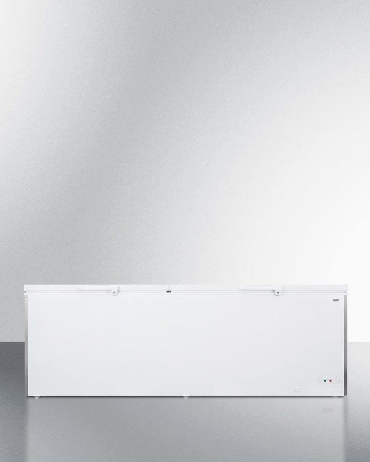 Summit 27 Cu.Ft. Chest Freezer with Stainless Steel Corner Guards - SCFM252WH
