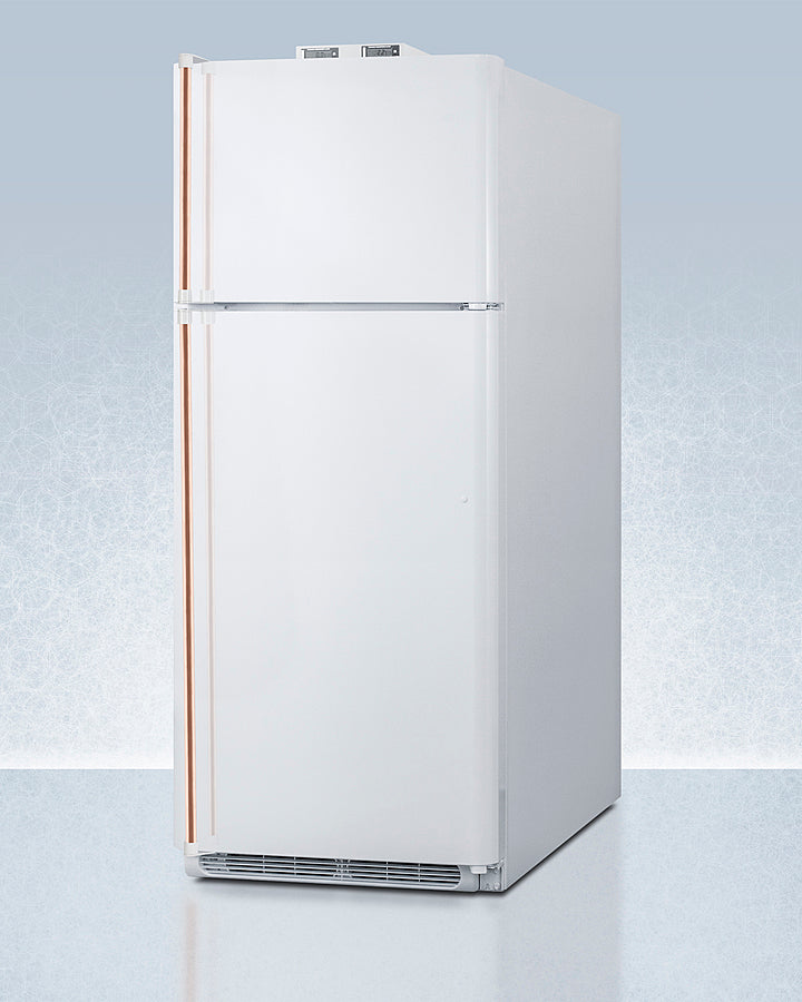 Summit 30" Wide Break Room Refrigerator-Freezer with Antimicrobial Pure Copper Handle - BKRF18WCP