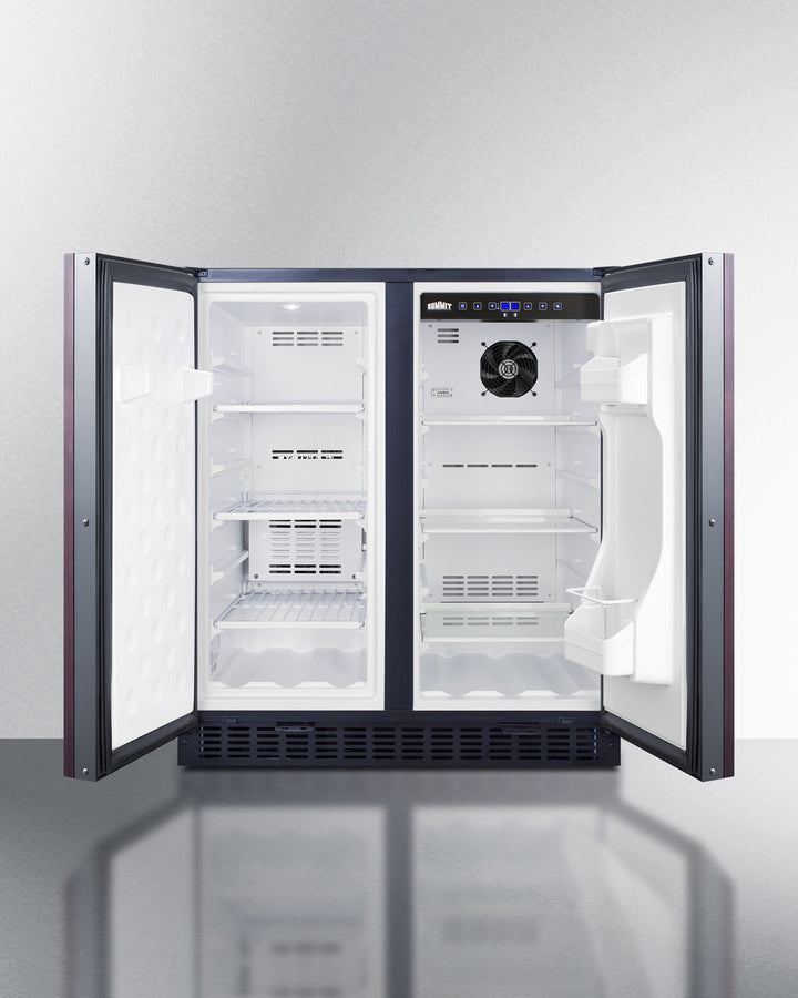 Summit 30" Wide Built-In Refrigerator-Freezer with Integrated Door Frame - FFRF3070BIF