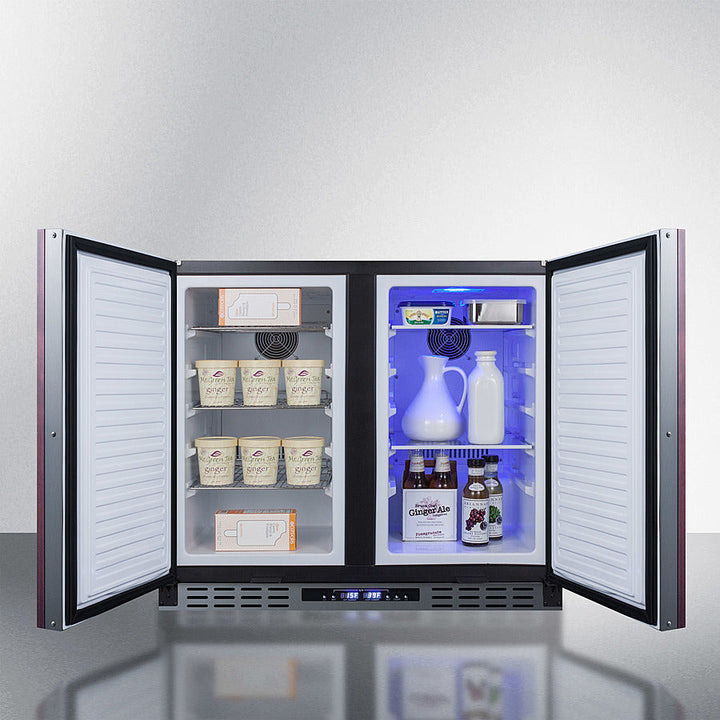 Summit 36" Wide Built-In Refrigerator-Freezer with Integrated Door Frame ADA Compliant - FFRF36IFADA