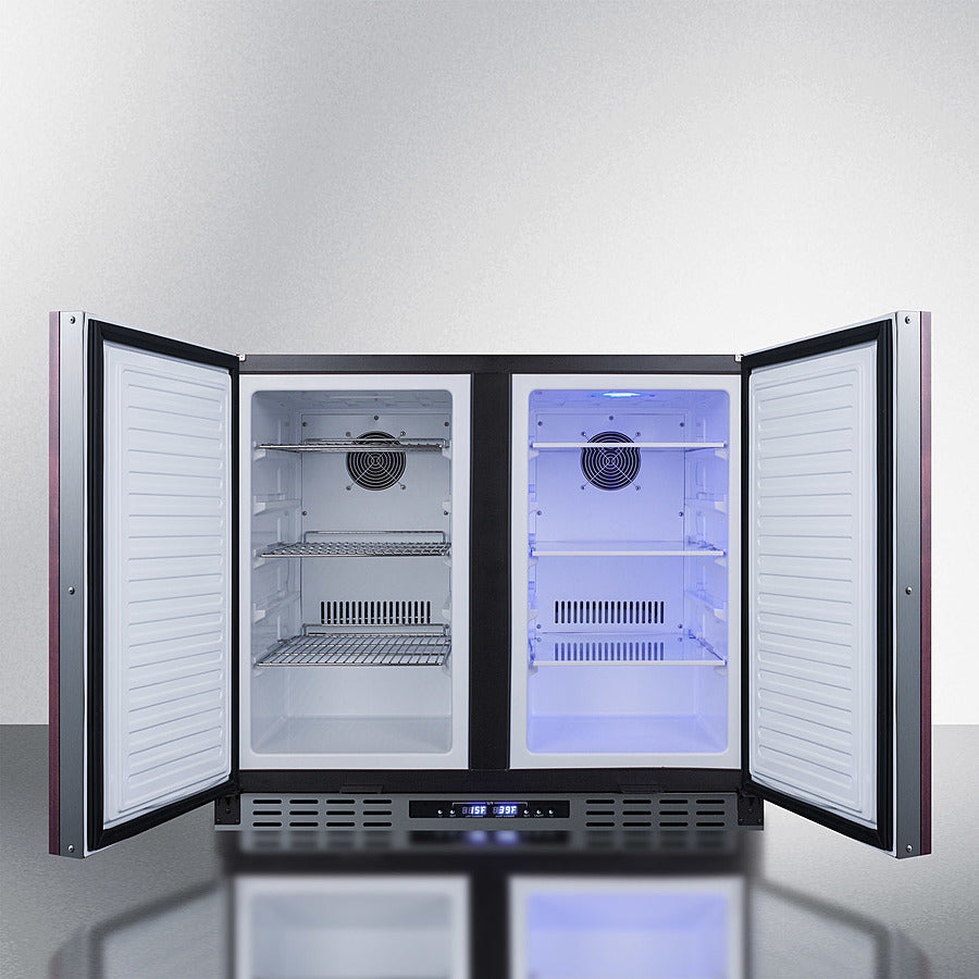 Summit 36" Wide Built-In Refrigerator-Freezer with Integrated Door Frame ADA Compliant - FFRF36IFADA