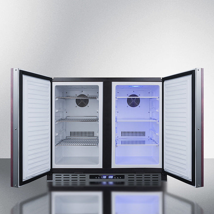 Summit 36" Wide Built-In Refrigerator-Freezer with Integrated Door Frame ADA Compliant - FFRF36IFADA