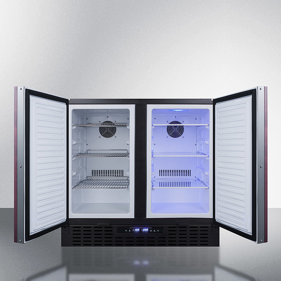 Summit 36" Wide Built-In Refrigerator-Freezer with Integrated Door Frame - FFRF36IF