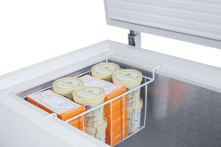 Summit 9 Cu.Ft. Chest Freezer with Stainless Steel Corner Protectors - SCFM92