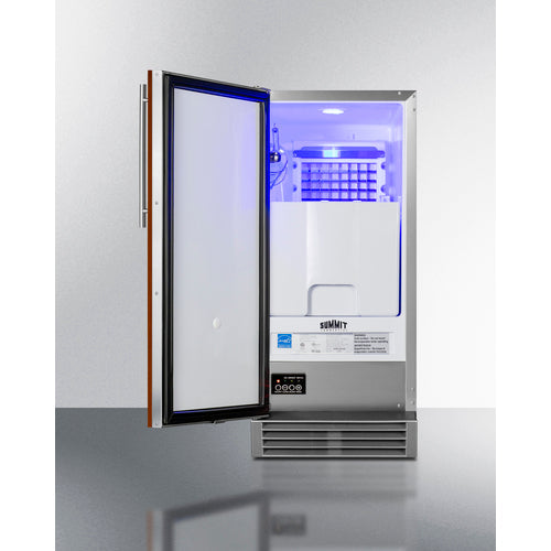 Summit Built-In 50 lb. Clear Icemaker ADA Compliant - BIM44GCSSIFADA