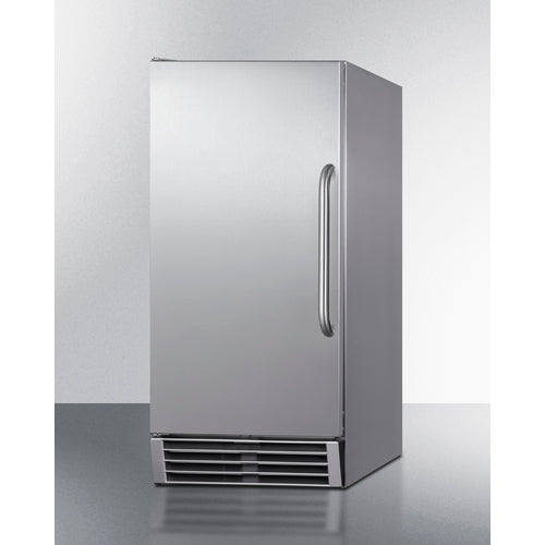 Summit Built-In 50 lb. Clear Icemaker Complete Stainless Steel Exterior - BIM44GCSS