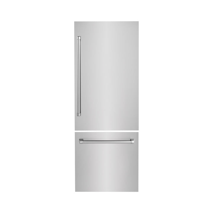 Panels & Handles Only- ZLINE 30 in. Refrigerator Panels in Stainless Steel for a 30 in. Buit-in Refrigerator (RPBIV-304-30)