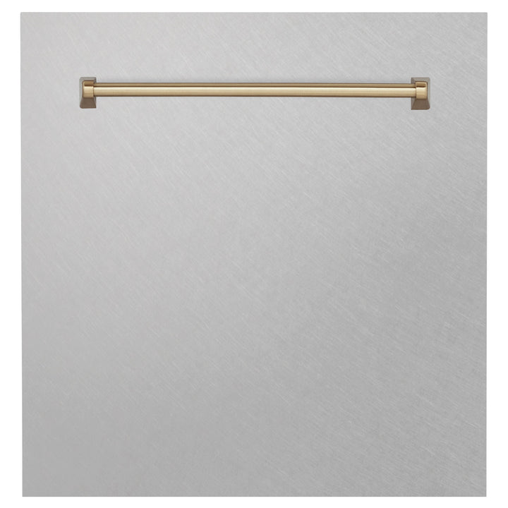 ZLINE 24 in. Autograph Edition Monument Dishwasher Panel with Champagne Bronze Handle in Color Options (DPMTZ-24-CB)